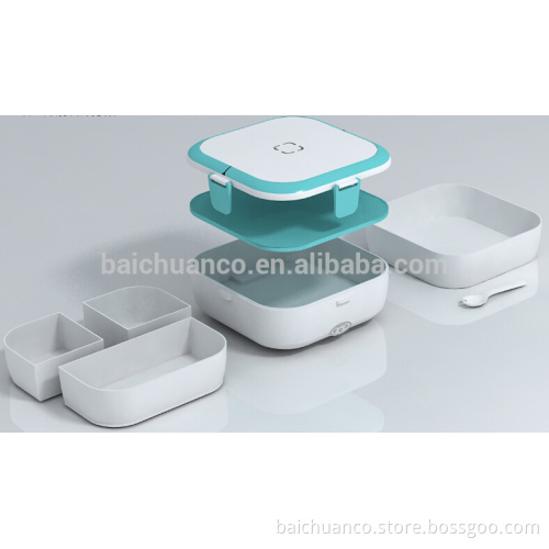 International Patent Design!12V/110V/230V Electric Lunch Box Heater Food Warmer w/ Removable 100% Leak Proof Inner Container